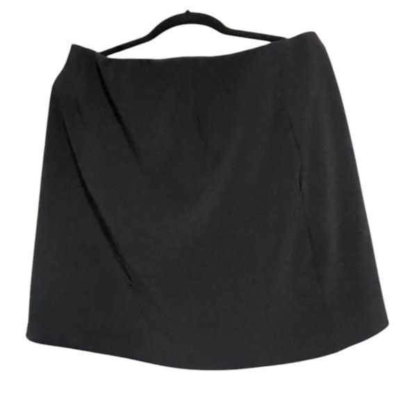 Boston Proper Black Pull-on Wrap Skort Beyond Travel Vacation Sports - Picture 8 of 16